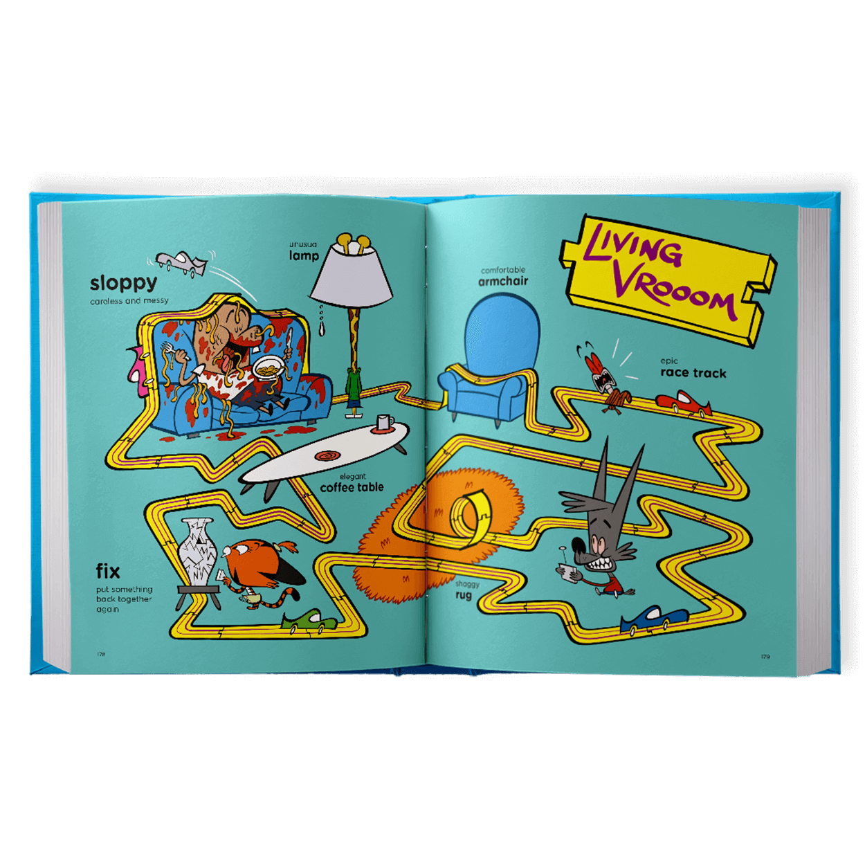 MEL Word Book Living Room illustration