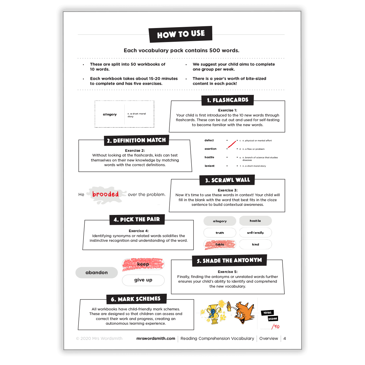 Reading Comprehension Vocabulary + 3 months free of Word Tag ® Video Game