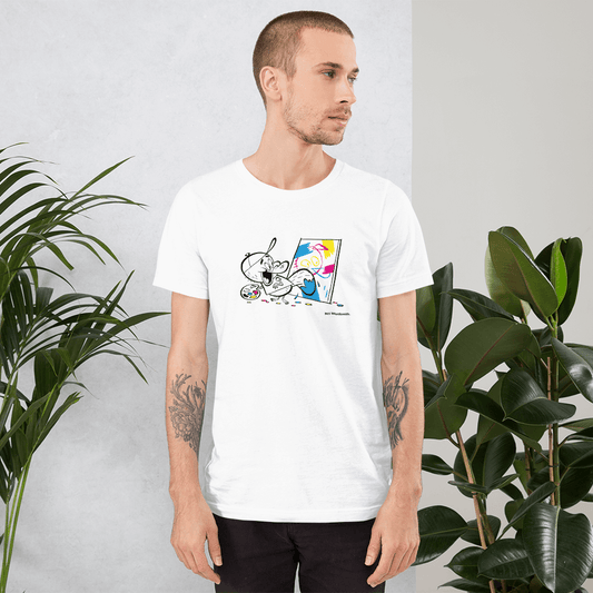 Adult CMYK paint t-shirt design