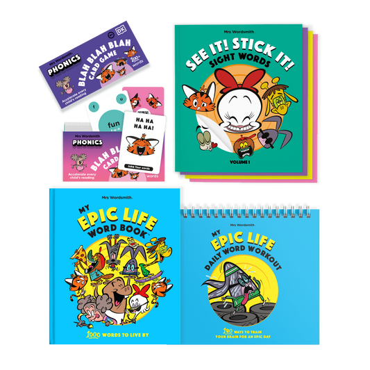 Phonics games and sight word books