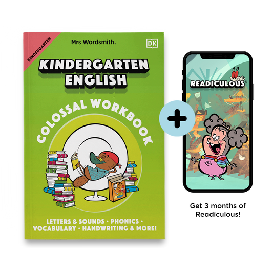 Kindergarten English Workbook & Readiculous App