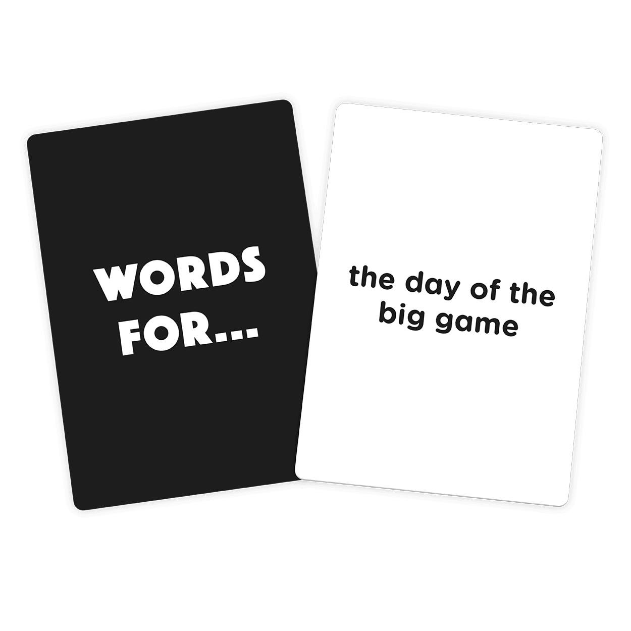 Words For... and The Day of the Big Game