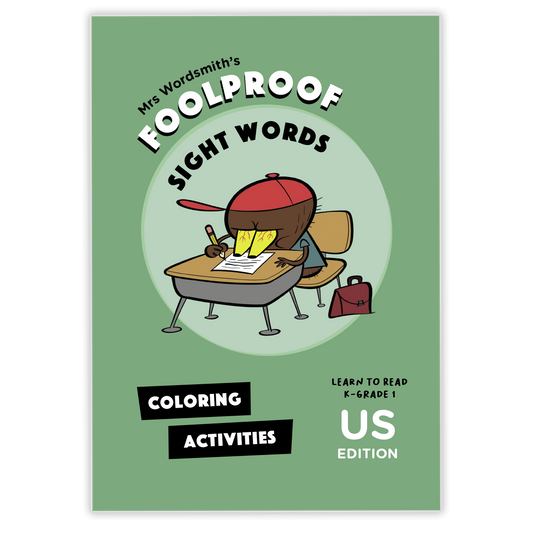 Sight Words Coloring Activities US Edition Cover