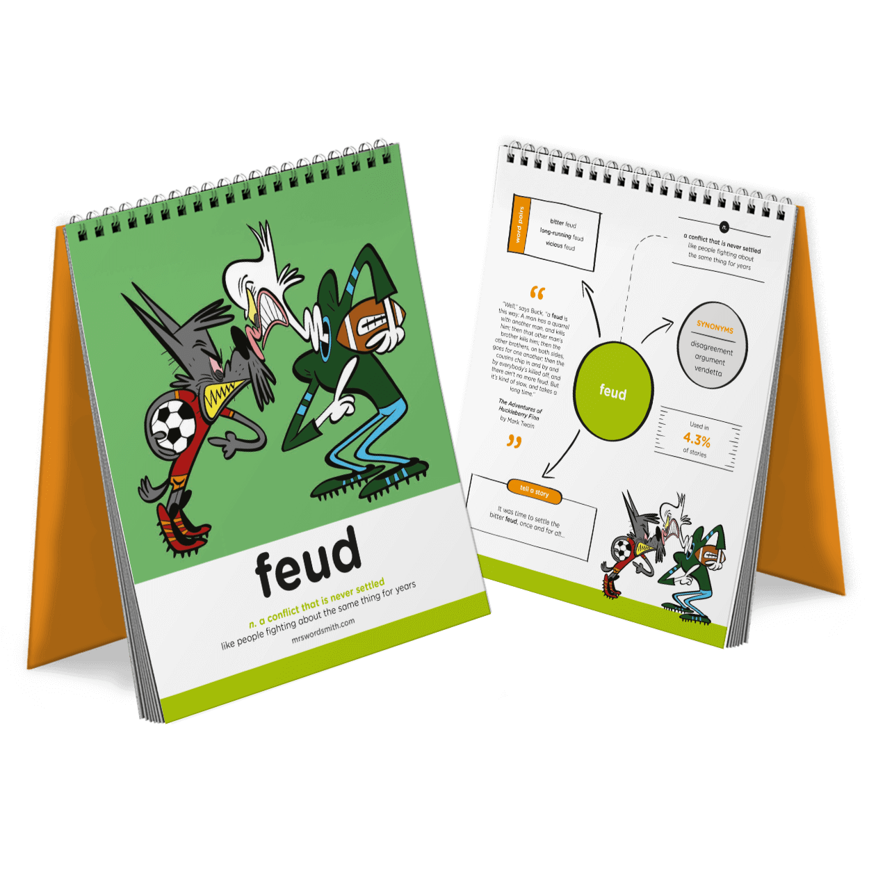 Feud definition illustration