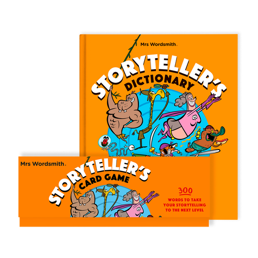 Storyteller's Dictionary & Card Game Bundle by Mrs. Wordsmith