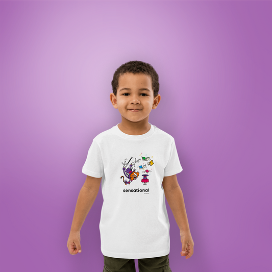 Sensational Kids T-shirt with cartoon graphic