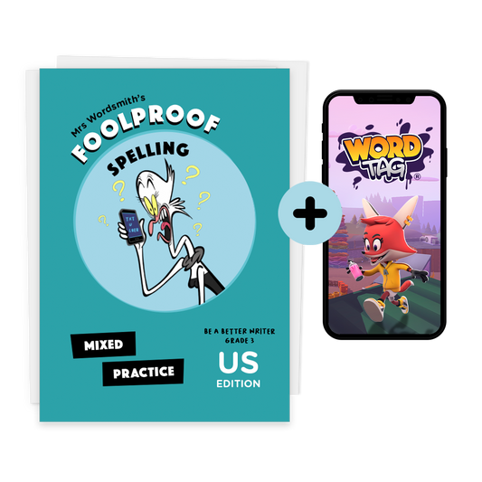 Year 3 US Spelling Mixed Practice with Word Tag game