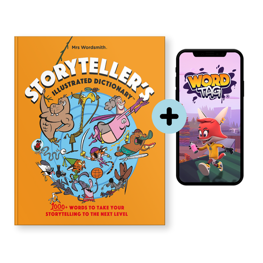 Storyteller's Illustrated Dictionary book & Word Tag app